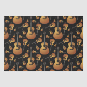 Papel De Seda Profesora de Música de Guitarra Acústica