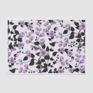 Papel De Seda Profusión de flores delgadas de Lilac