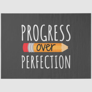 Papel De Seda Progreso motivacional sobre percepción