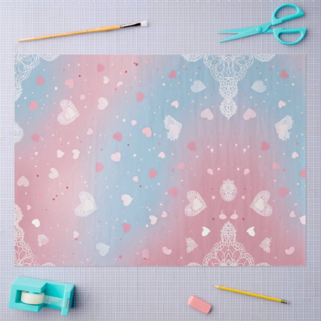 Papel De Seda Promesa de Pastel (Artesanía)