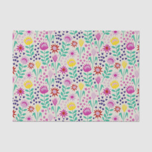 Papel De Seda Protea Floral Block Print Millefleur Luces