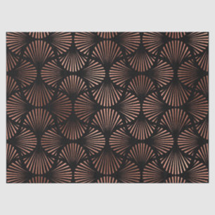 Papel De Seda Protestas de oro Rosa en negro