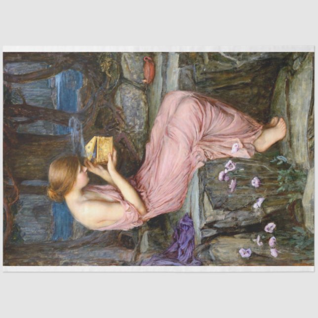 Papel De Seda Psyche Golden Box Waterhouse Art (Anverso)