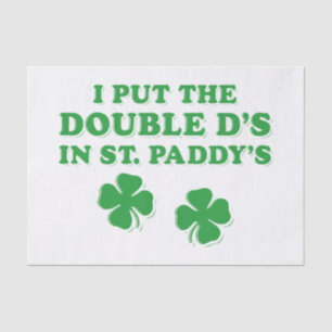 Papel De Seda Publiqué los dobles D's en el día de St. Paddy en 
