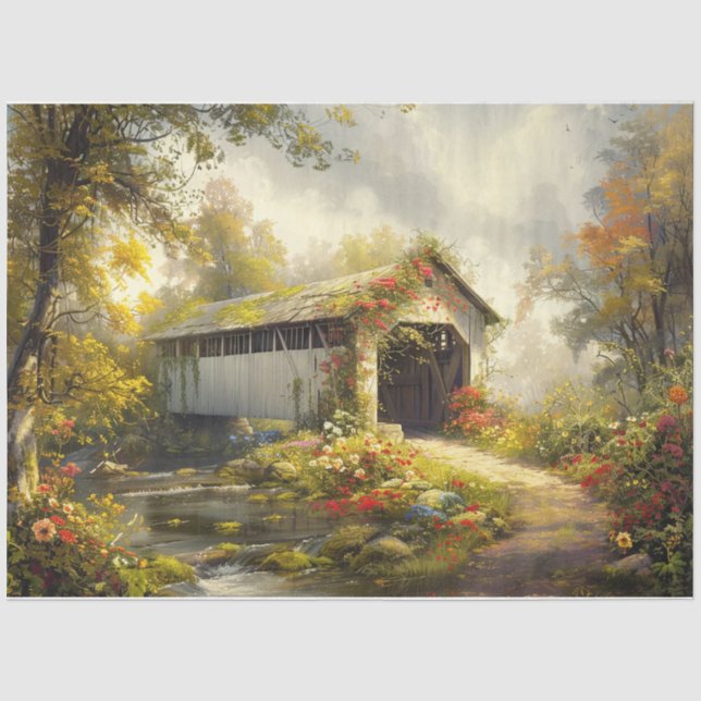Papel De Seda Puente de caminata cubierta (Anverso)