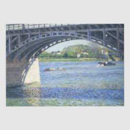 Papel De Seda Puente en Argenteuil (por Gustave Caillebotte)