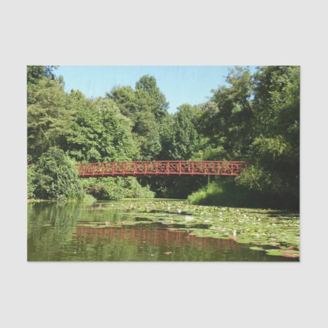 Papel De Seda Puente en el lago Centennial en la ciudad de Ellic (Anverso)