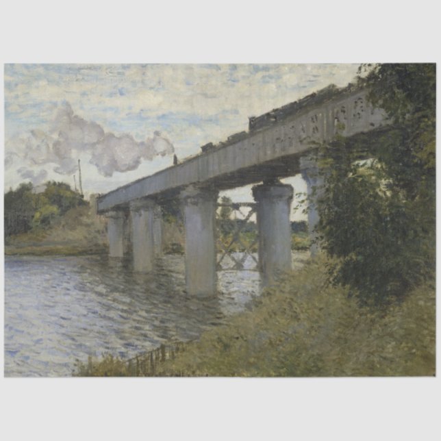 Papel De Seda Puente ferroviario de Argenteuil (ferrocarril) (po (Anverso)