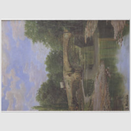 Papel De Seda Puente sobre un río (por Santiago Rusiñol)