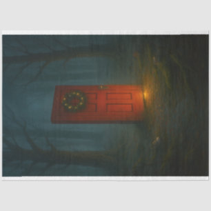 Papel De Seda Puerta Roja Mística en Bosque Brumoso – Fiesta Gót