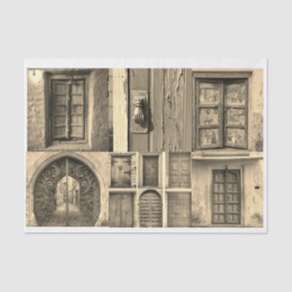 Papel De Seda Puertas rusticas