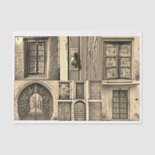 Papel De Seda Puertas rusticas (Anverso)