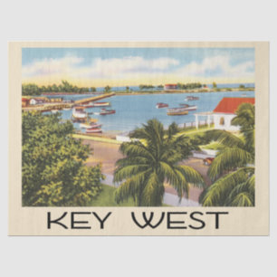 Papel De Seda Puerto antiguo de Key West Florida