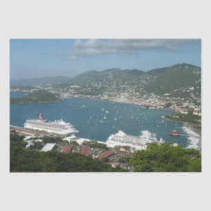 Papel De Seda Puerto de St. Thomas Islas Vírgenes Estadounidense