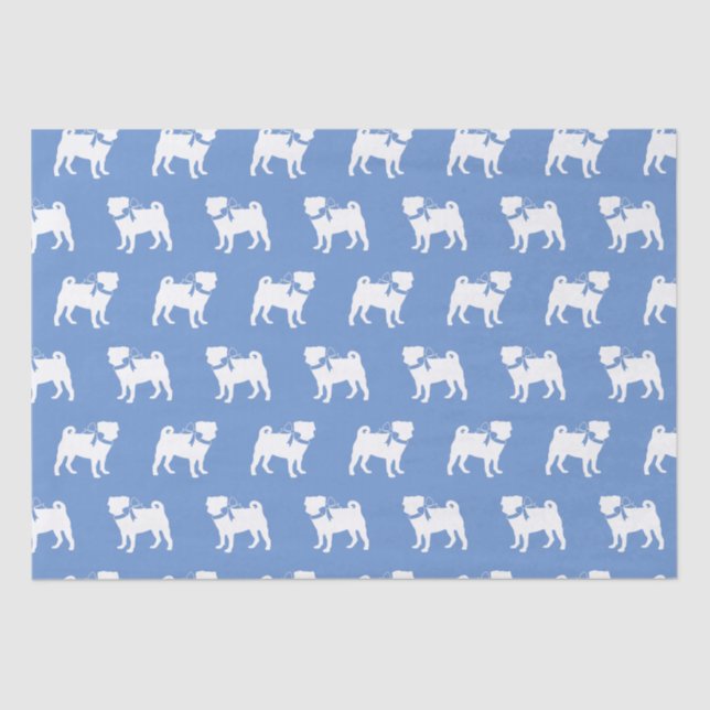 Papel De Seda Pug Dog Puppy (Anverso)