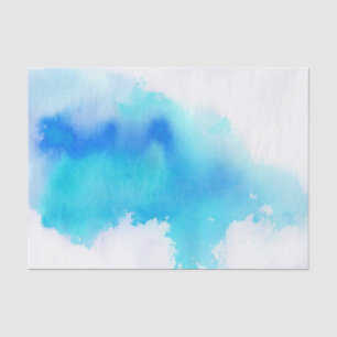 Papel De Seda Punto azul, pintado a mano abstracto de la