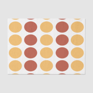 Papel De Seda Punto de lunares naranja marrón Punto de lunares