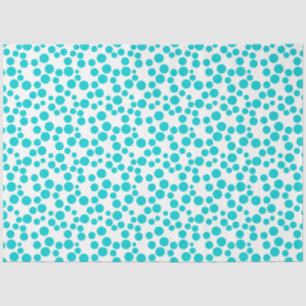 Papel De Seda Punto de polka azul