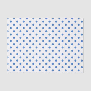 Papel De Seda Punto de polka azul y blanco