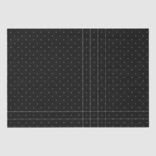 Papel De Seda Punto de polka blanco y negro