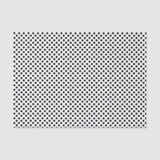 Papel De Seda Punto de polka blanco y negro