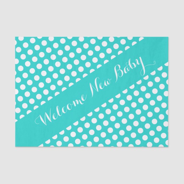 Papel De Seda Punto de Polka Cute Patterado (Anverso)