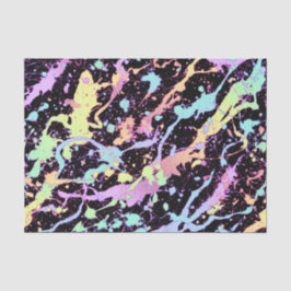 Papel De Seda punto extremo de salpicadura de tinta arco iris: