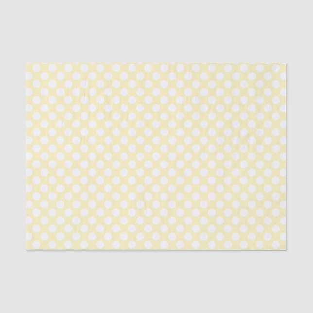 Papel De Seda Punto Polka Blanco sin foco - fondo de Personaliza (Anverso)