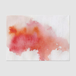Papel De Seda Punto rojo, pintado a mano abstracto de la