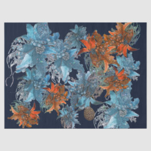 PAPEL DE SEDA PUNTOS AZULES ROJOS,ESTÁNDARES NAVIDADES EN DERRAM