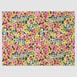 Papel De Seda Puntos de acuarela coloreados abstractos