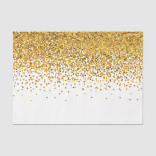 Papel De Seda Puntos de Confetti de Glam Gold