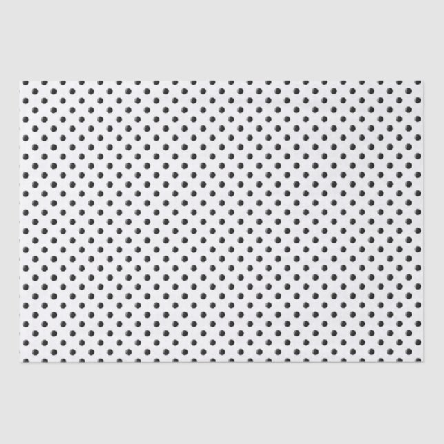 Papel De Seda Puntos de parásito-negro-blanco- (Anverso)
