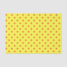 Puntos de polka amarillos y Naranjas