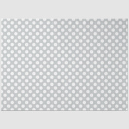 Papel De Seda Puntos de polka blanco con cualquier color de fond