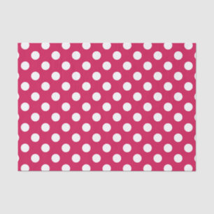 Papel De Seda Puntos de polka blanco sobre cereal