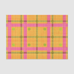 Papel De Seda PUNTOS DE POLKA DE LA JUGADA AMARILLA VERDE naranj