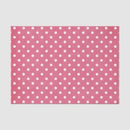 PAPEL DE SEDA PUNTOS DE POLKA EN BLANCO Y ROSA