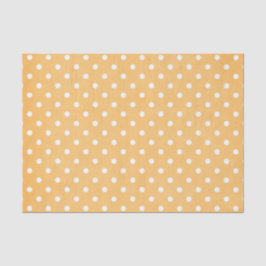 Papel De Seda PUNTOS DE POLKA EN naranja Y BLANCO
