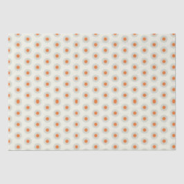 Papel De Seda Puntos de polka gris con centro amarillo pp3
