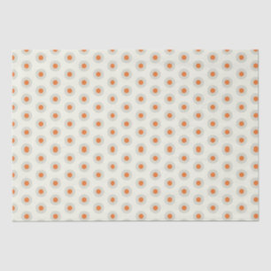 Papel De Seda Puntos de polka gris con centro amarillo pp3