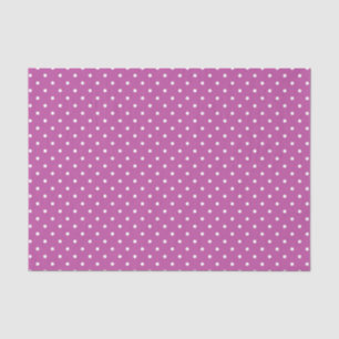 PAPEL DE SEDA PUNTOS DE POLKA PURPLE & WHITE EASTER