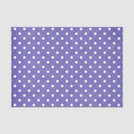 PAPEL DE SEDA PUNTOS DE POLKA PURPLE Y BLANCO