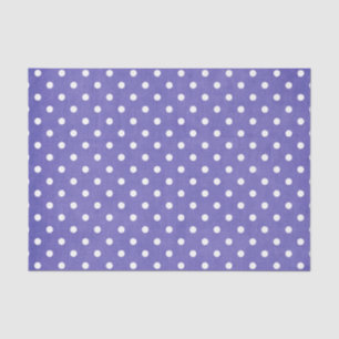 PAPEL DE SEDA PUNTOS DE POLKA PURPLE Y BLANCO