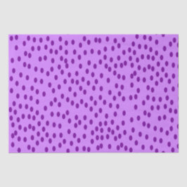 Papel De Seda Puntos de Polka Púrpura de Lavender