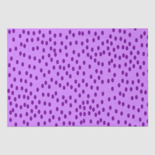 Papel De Seda Puntos de Polka Púrpura de Lavender