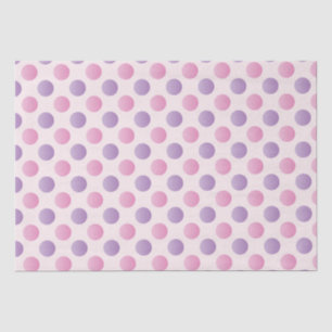 Papel De Seda Puntos De Polka Rosa Y Púrpura