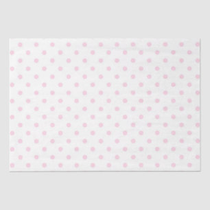Papel De Seda Puntos de polka rosada/papel de tejidos