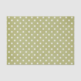 PAPEL DE SEDA PUNTOS DE POLKA VERDE Y BLANCA