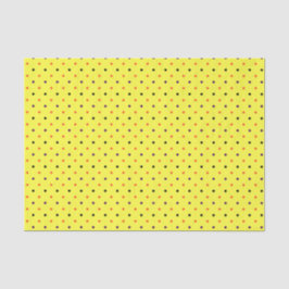 Papel De Seda Puntos Mini de Polka Amarillo y Múltiple